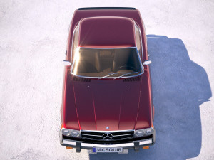 Mercedes-Benz SL USA C107 1981 3D Model