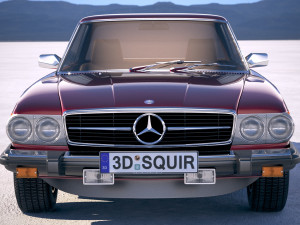 Mercedes-Benz SL USA C107 1981 3D Model