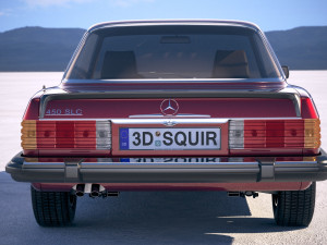 Mercedes-Benz SL USA C107 1981 3D Model
