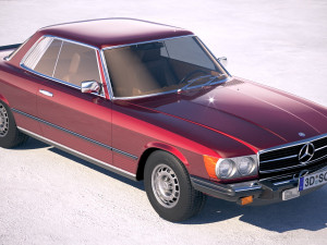 Mercedes-Benz SL USA C107 1981 3D Model