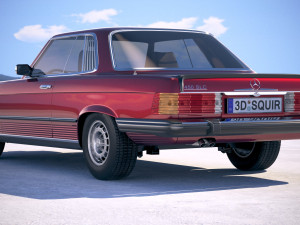 Mercedes-Benz SL USA C107 1981 3D Model