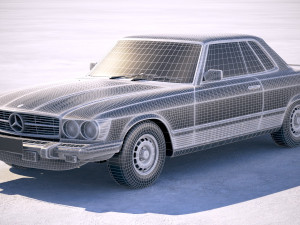 Mercedes-Benz SL USA C107 1981 3D Model