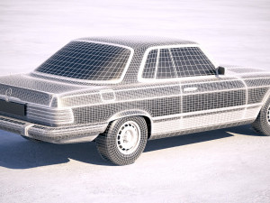 Mercedes-Benz SL USA C107 1981 3D Model