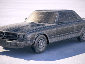Mercedes-Benz SL USA C107 1981 3D Model