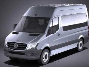 Mercedes-Benz Sprinter Fourgon de tourisme 2017 vray Modèle 3D