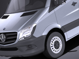 Mercedes-Benz Sprinter Passenger Van 2017 vray 3D Model