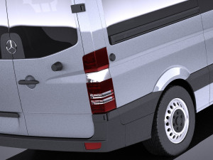 Mercedes-Benz Sprinter Passenger Van 2017 vray 3D Model