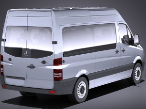 Mercedes-Benz Sprinter Passenger Van 2017 vray 3D Model