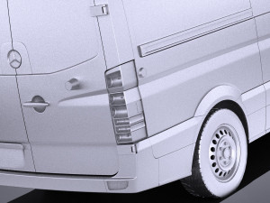 Mercedes-Benz Sprinter Passenger Van 2017 vray 3D Model