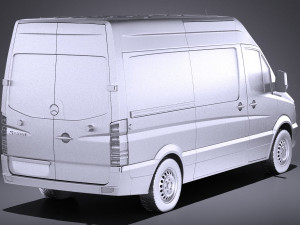 Mercedes-Benz Sprinter Passenger Van 2017 vray 3D Model