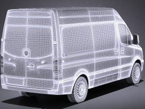 Mercedes-Benz Sprinter Passenger Van 2017 vray 3D Model