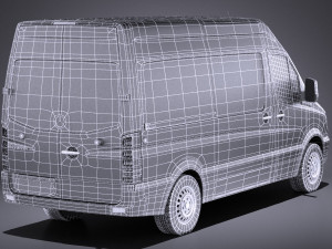 Mercedes-Benz Sprinter Passenger Van 2017 vray 3D Model