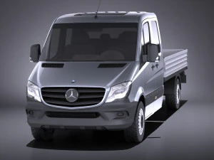 Mercedes-Benz Sprinter Pickup Long 2017 vray 3D Model