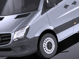 Mercedes-Benz Sprinter Pickup Long 2017 vray 3D Model