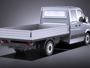 Mercedes-Benz Sprinter Pickup Long 2017 vray 3D Model
