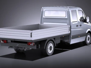 Mercedes-Benz Sprinter Pickup Long 2017 vray 3D Model