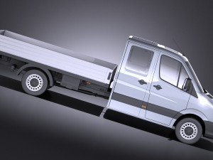 Mercedes-Benz Sprinter Pickup Long 2017 vray 3D Model