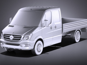Mercedes-Benz Sprinter Pickup Long 2017 vray 3D Model