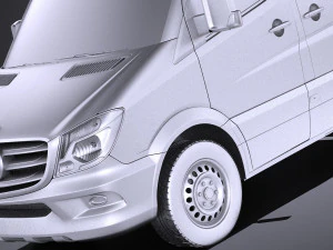 Mercedes-Benz Sprinter Pickup Long 2017 vray 3D Model