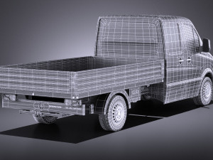 Mercedes-Benz Sprinter Pickup Long 2017 vray 3D Model