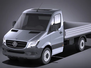 Mercedes-Benz Sprinter Pickup Short 2017 vray Modèle 3D