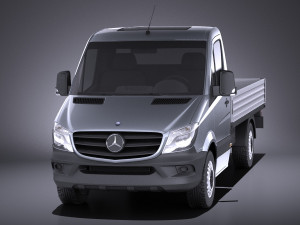 Mercedes-Benz Sprinter Pickup Short 2017 vray 3Dモデル