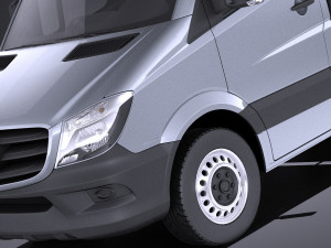Mercedes-Benz Sprinter Pickup Short 2017 vray 3Dモデル