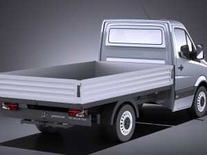Mercedes-Benz Sprinter Pickup Short 2017 vray 3Dモデル