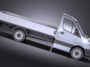 Mercedes-Benz Sprinter Pickup Short 2017 vray 3Dモデル