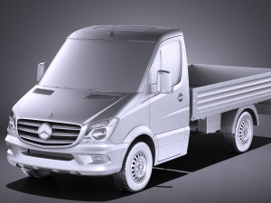 Mercedes-Benz Sprinter Pickup Short 2017 vray 3Dモデル