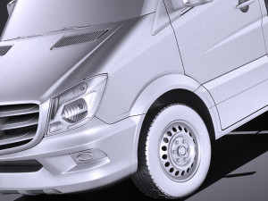 Mercedes-Benz Sprinter Pickup Short 2017 vray 3Dモデル