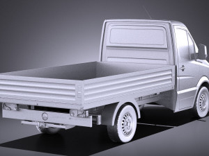 Mercedes-Benz Sprinter Pickup Short 2017 vray 3Dモデル