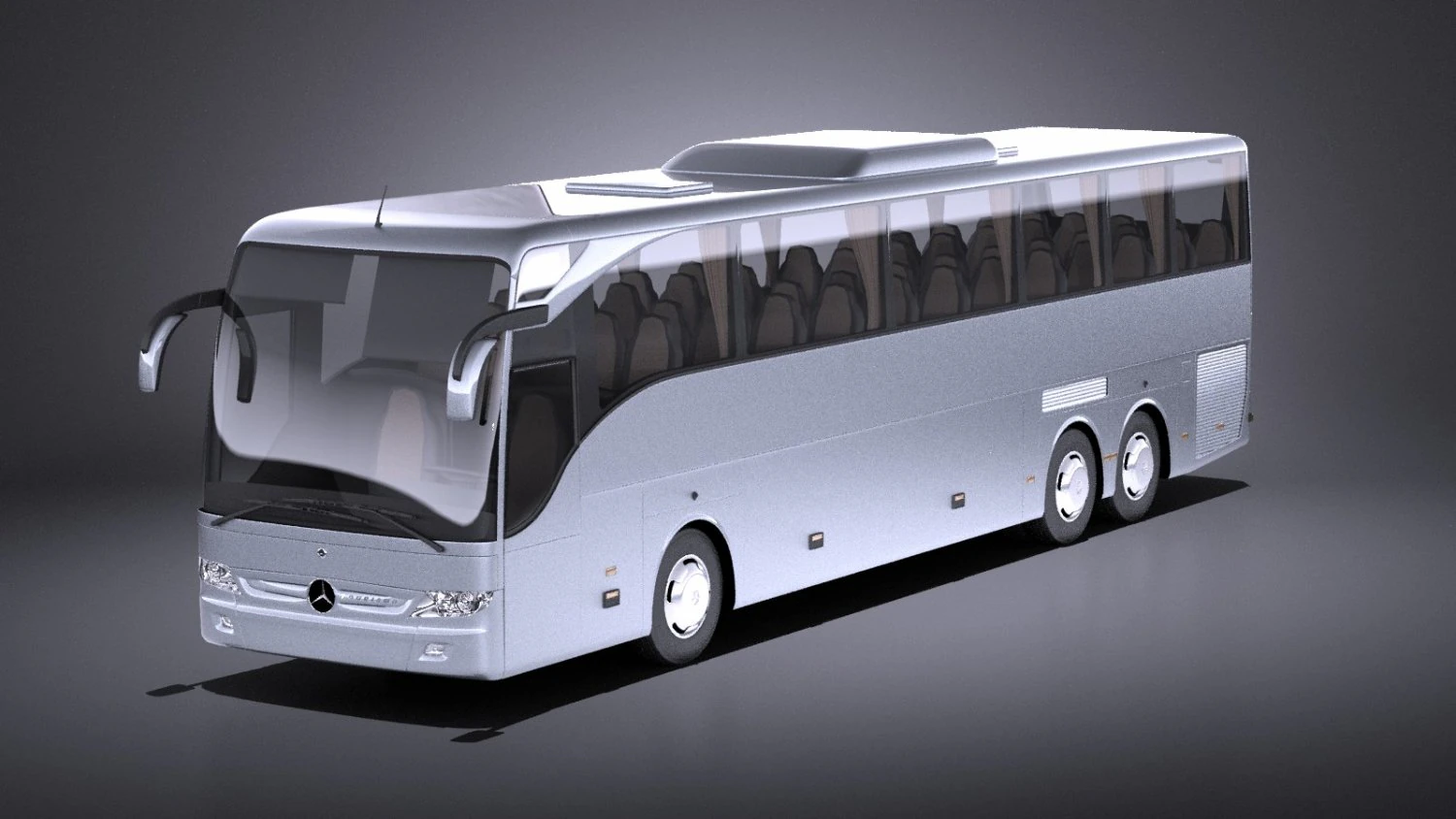 Mercedes-Benz Tourismo 2016 vray 3D Model .c4d .max .obj .3ds .fbx .stl .blend 