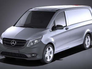 Mercedes-Benz Vito Panel Van 2017 vray 3Dモデル