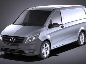 Mercedes-Benz Vito Fourgon 2017 vray Modèle 3D