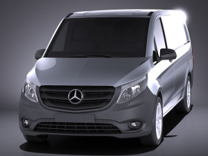 Mercedes-Benz Vito Panel Van 2017 vray 3D Model