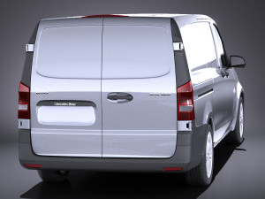 Mercedes-Benz Vito Panel Van 2017 vray 3D Model