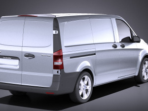 Mercedes-Benz Vito Panel Van 2017 vray 3D Model