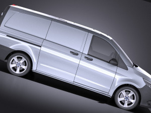 Mercedes-Benz Vito Panel Van 2017 vray 3D Model