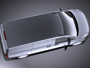 Mercedes-Benz Vito Panel Van 2017 vray 3D Model