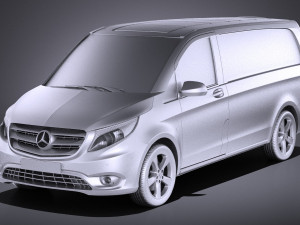 Mercedes-Benz Vito Panel Van 2017 vray 3D Model