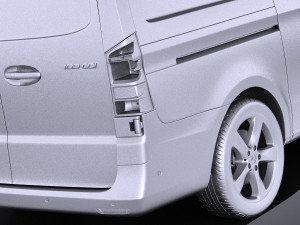 Mercedes-Benz Vito Panel Van 2017 vray 3D Model