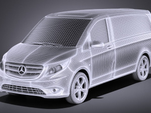 Mercedes-Benz Vito Panel Van 2017 vray 3D Model
