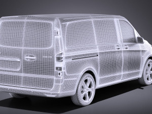 Mercedes-Benz Vito Panel Van 2017 vray 3D Model