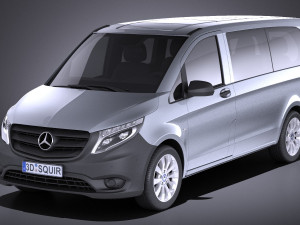Mercedes-Benz Vito Tourer 2017 vray 3D Model