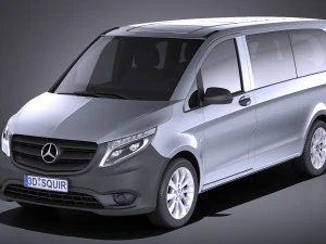 Mercedes-Benz Vito Tourer 2017 vray 3D Modell