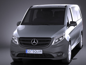 Mercedes-Benz Vito Tourer 2017 vray Model 3D
