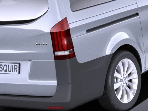 Mercedes-Benz Vito Tourer 2017 vray 3D Model