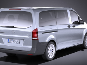 Mercedes-Benz Vito Tourer 2017 vray Model 3D
