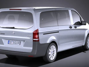 Mercedes-Benz Vito Tourer 2017 vray 3D Model